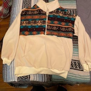 Off white quarter zip
